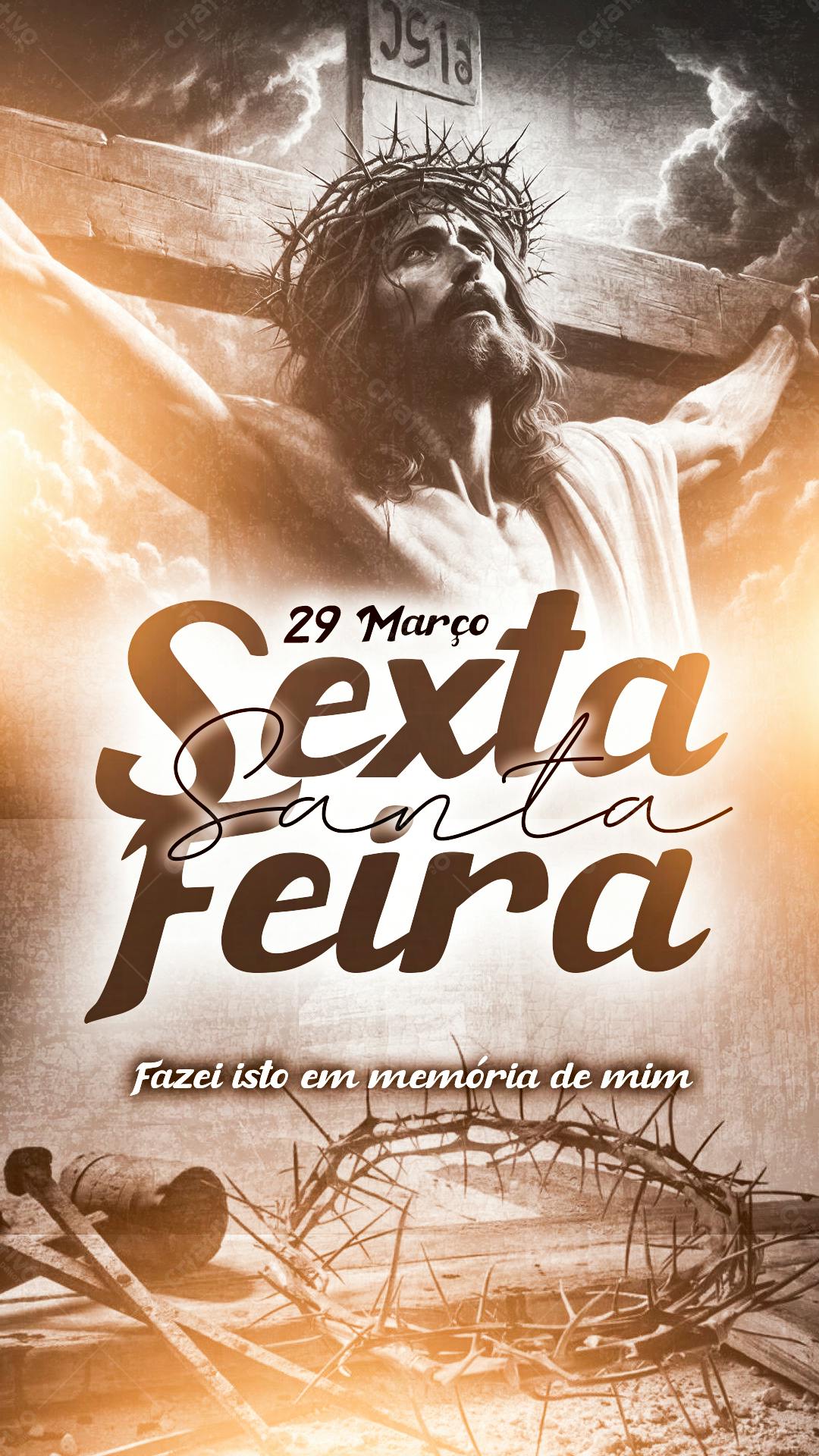 Flyer Sexta-Feira Santa PSD Editável