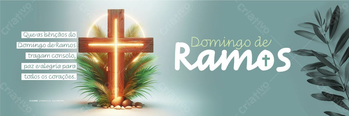 Banner Domingo de Ramos PSD Editável