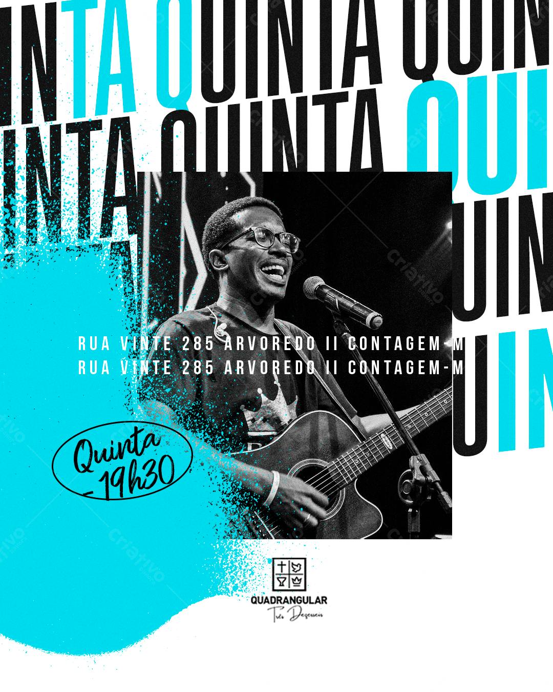 Flyer para Show Musical Quinta PSD Editável