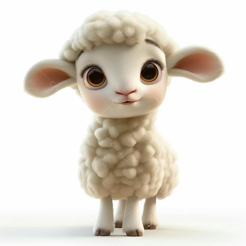 Designerdamissao Pixar 3D Style Clipart Of A Lamb White Backgro D 4Ef 8607 1525 4E 76 B 45F 2645Aceeb 3Cd (1)