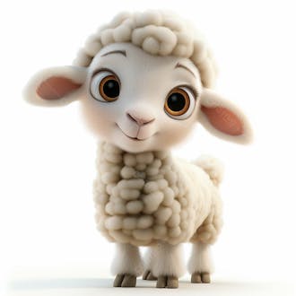 Designerdamissao pixar 3d style clipart of a lamb white backgro c 888638d cfb 9 422f 8b 84 171c 0b 81e 2aa