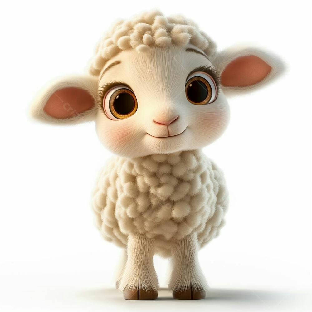 Designerdamissao Pixar 3D Style Clipart Of A Lamb White Backgro 7Ecf 5604 Dc 30 4Da 1 A 617 3E 6Ed 733F 53B