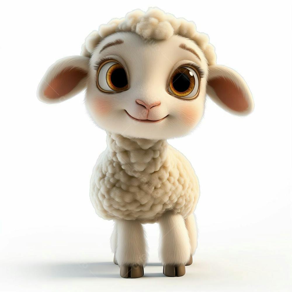 Designerdamissao Pixar 3D Style Clipart Of A Lamb White Backgro C 111D 2Cf 6F 61 43C 9 A 091 4E 682F 6F 672B