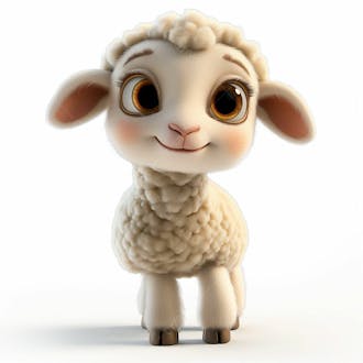 Designerdamissao pixar 3d style clipart of a lamb white backgro c 111d 2cf 6f 61 43c 9 a 091 4e 682f 6f 672b