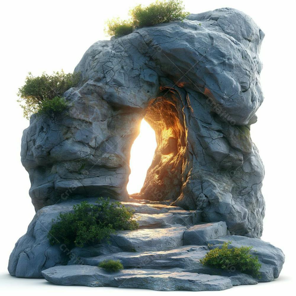 Designerdamissao Pixar 3D Style Clipart Of An Open Rock Tomb Wi D 891310D 51Ed 40A 7 B 23E D 03A 9B 84C 343