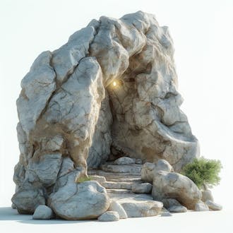 Designerdamissao pixar 3d style clipart of an open rock tomb wi 1a 6bd 646 bf 27 4df 7 b 2a 7 222e 6d 09ce 8b