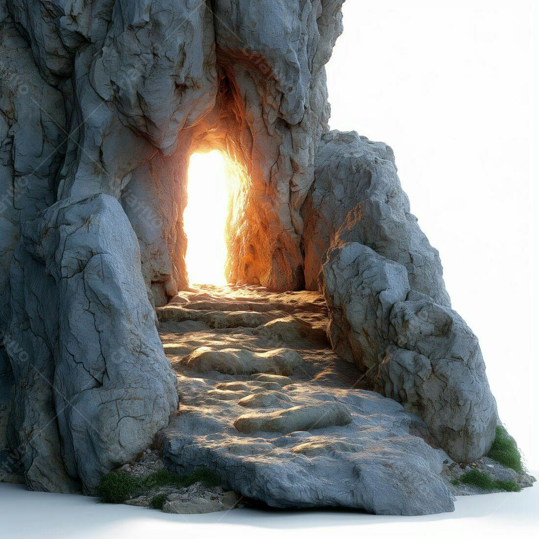 Entrada de Caverna com Luz do Sol