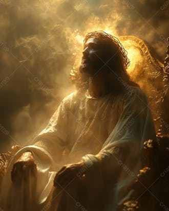 Designerdamissao epic visual of jesus sitting in a throne in he f 9befc 94 6fd 2 493c 912a f 28c 0ff 87c 53