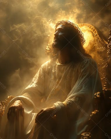 Designerdamissao epic visual of jesus sitting in a throne in he f 9befc 94 6fd 2 493c 912a f 28c 0ff 87c 53