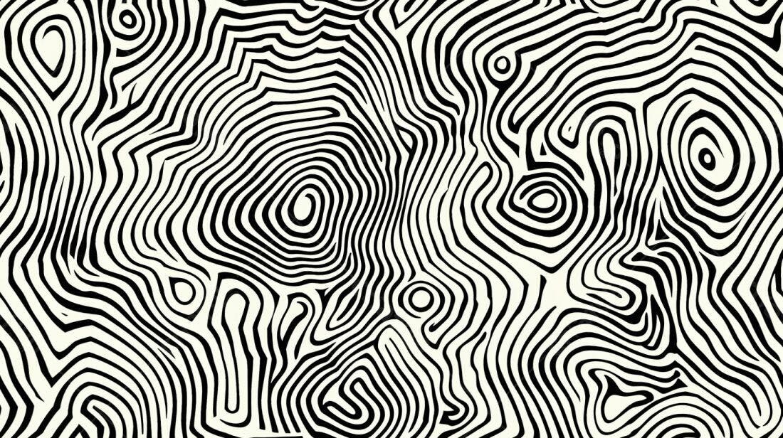 Padrão abstrato em preto e branco