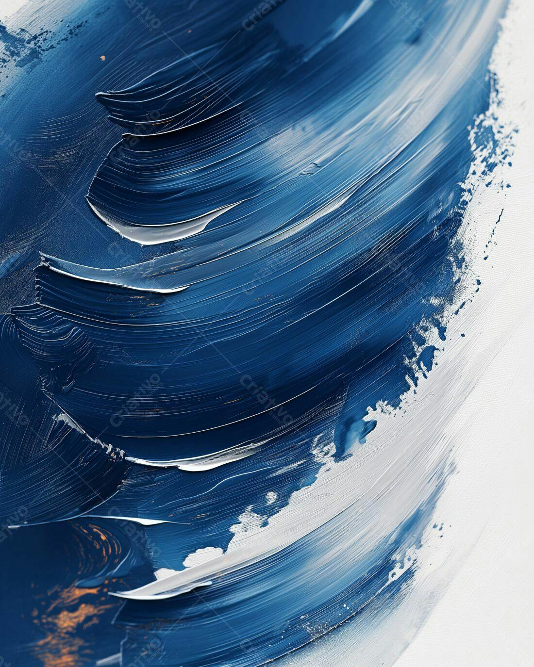 Textura Abstrata em Azul e Branco