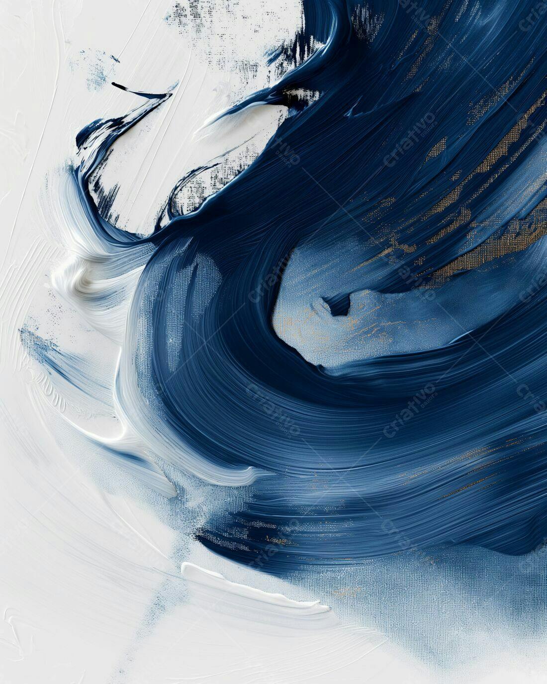 Textura Abstrata Azul e Branca