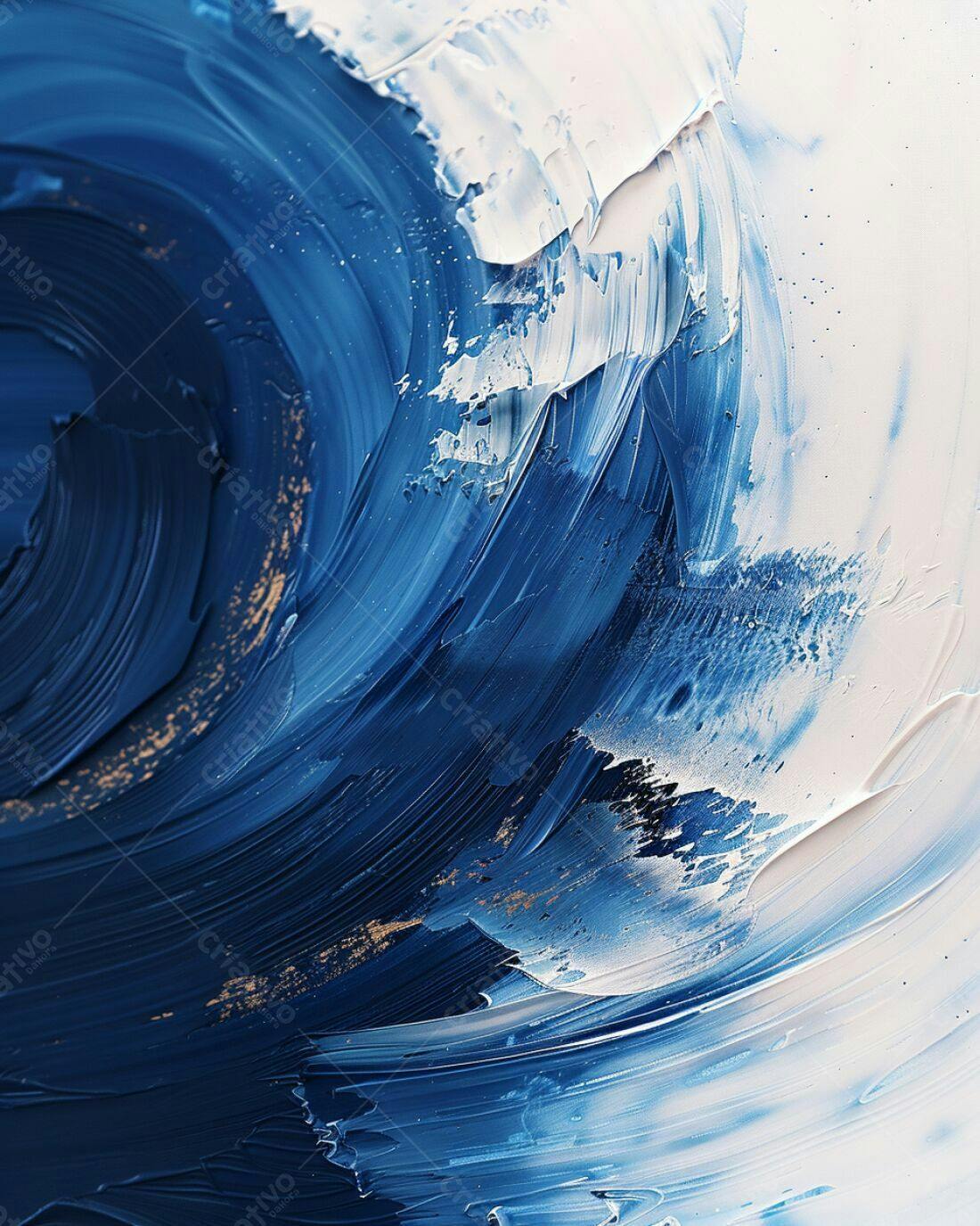 Textura Abstrata Azul e Branco
