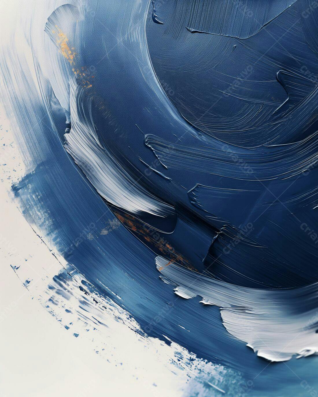 Textura Abstrata em Tons de Azul e Branco