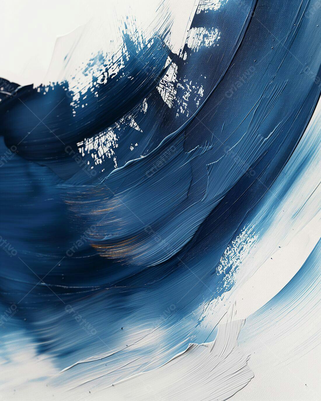 Textura Abstrata Azul e Branco