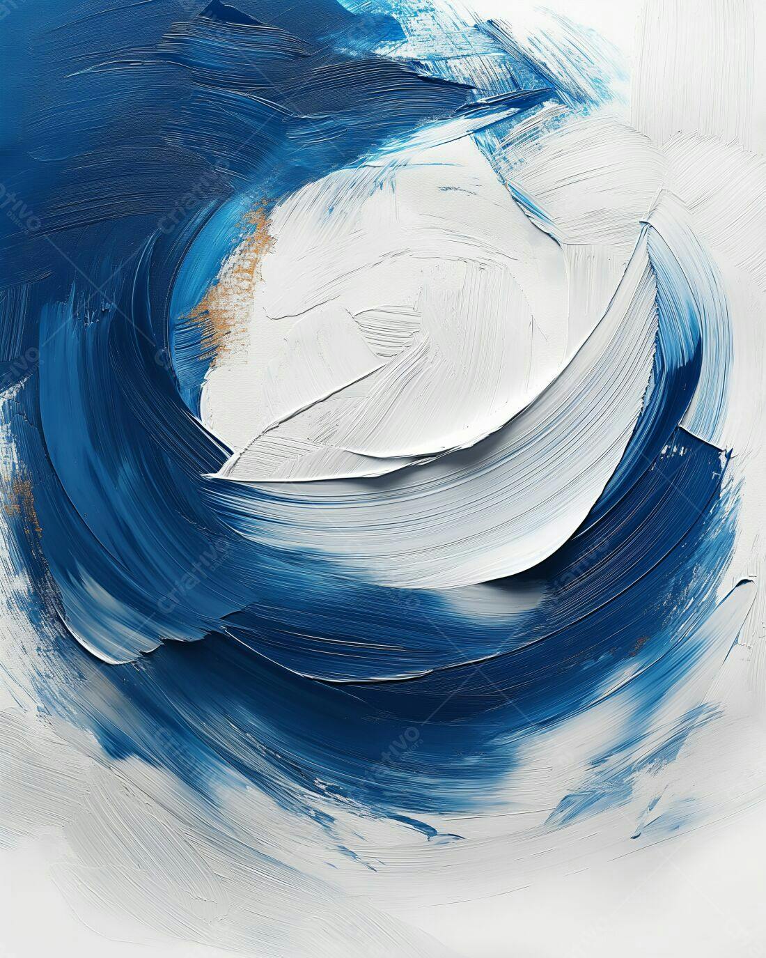 Textura Abstrata Azul e Branco