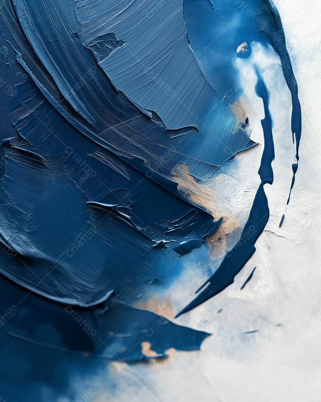 Textura Abstrata em Azul e Bege