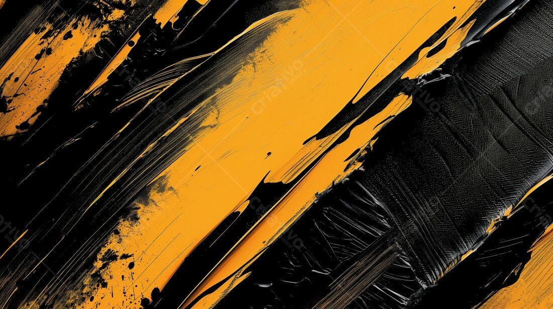 Textura Abstrata Preto e Amarelo