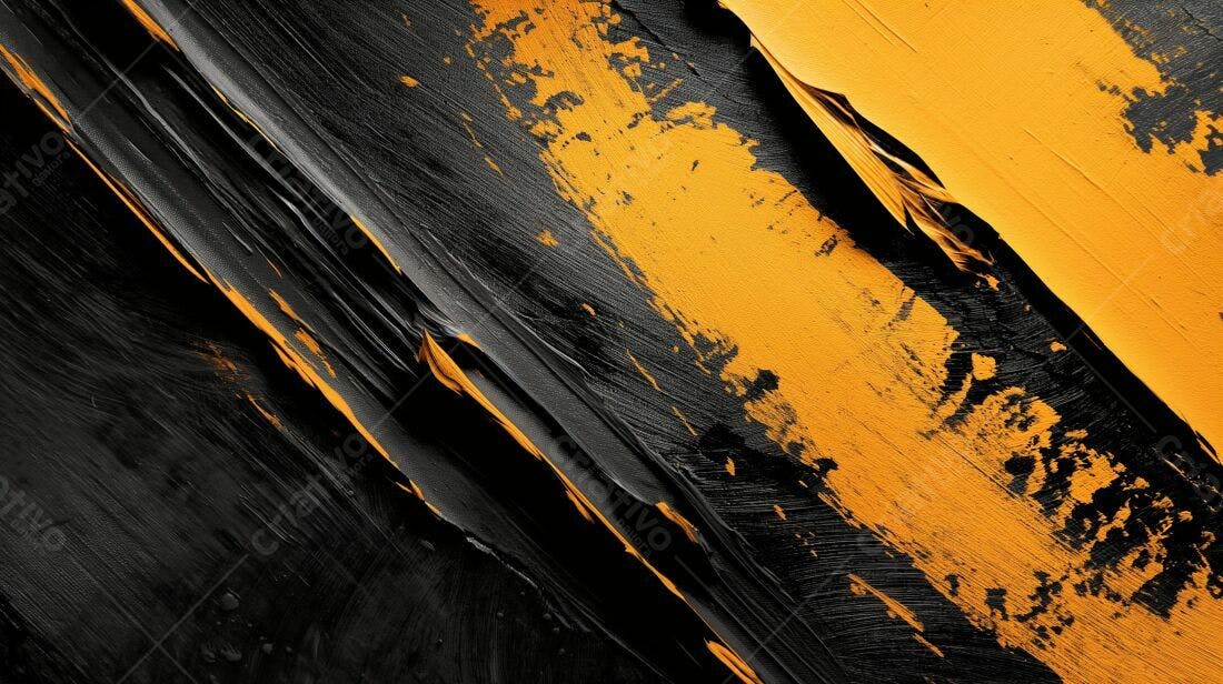 Textura Abstrata Preto e Amarelo