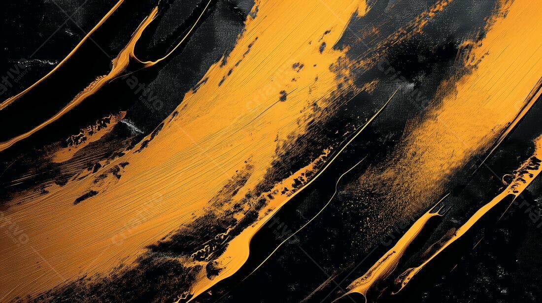 Textura Abstrata Ouro e Preto