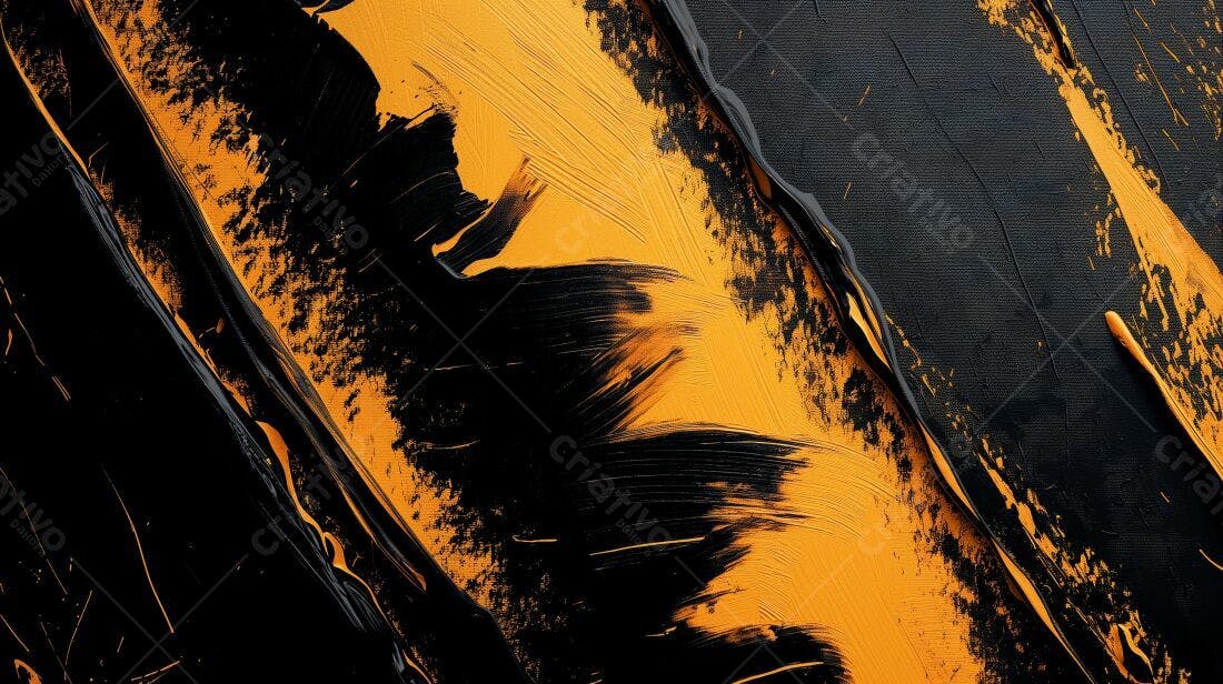 Textura Abstrata Preto e Dourado