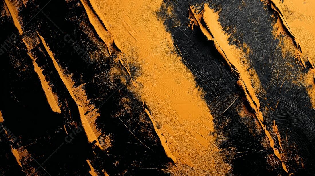 Textura Abstrata Preto e Dourado