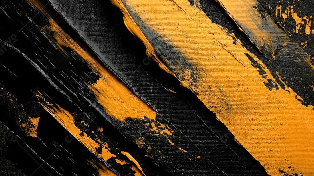 Textura Abstrata Preto e Dourado