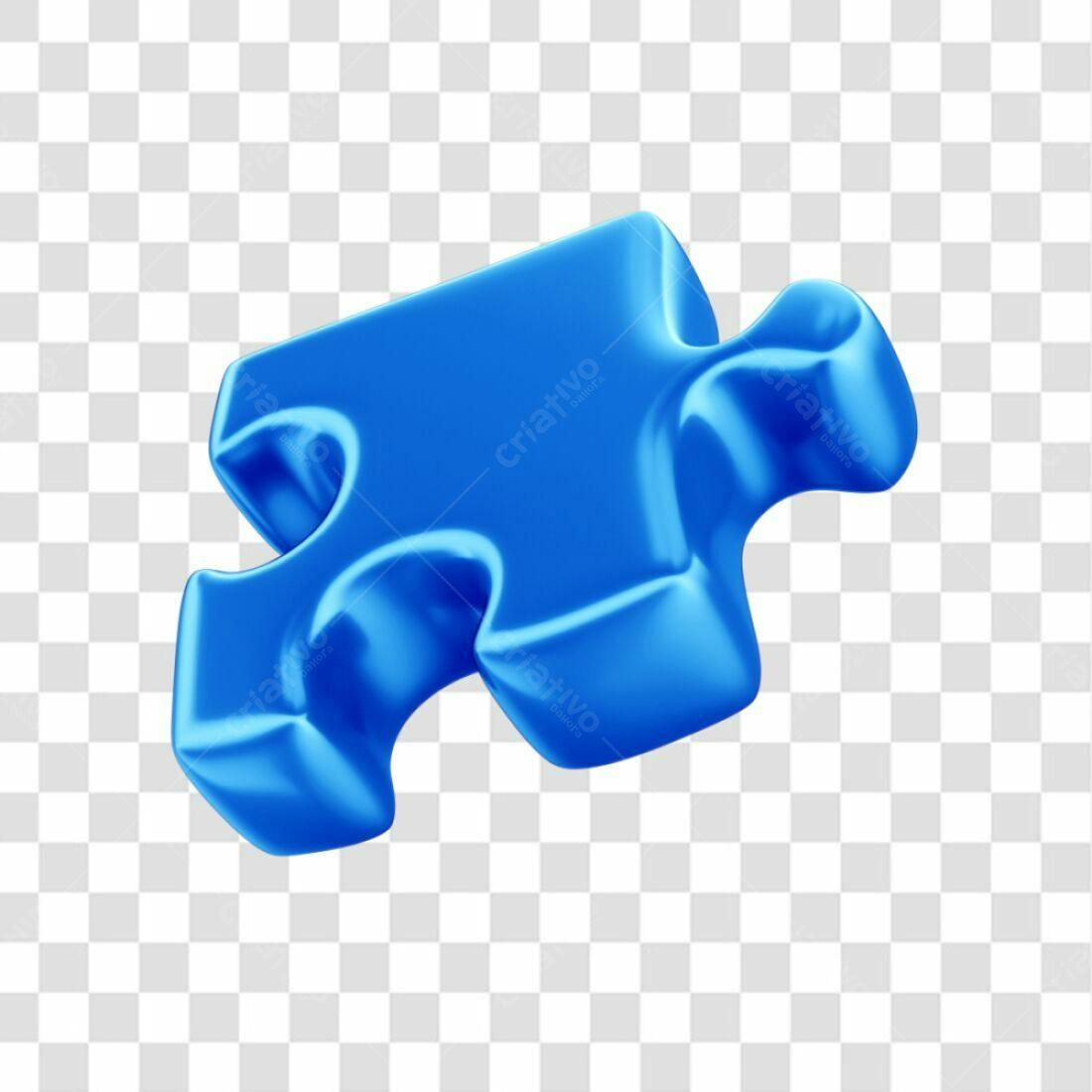 Icone Peça de Quebra-Cabeça Azul PNG com fundo transparente
