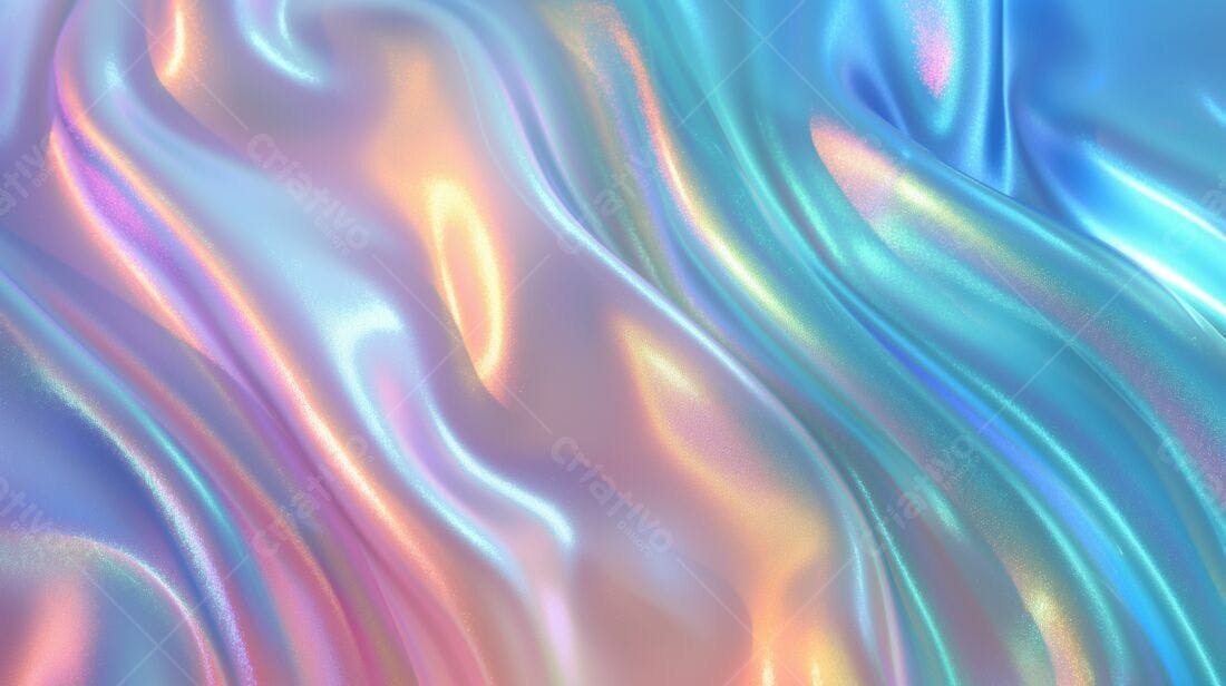 Tecido Seda Iridiscente Cores Pastel