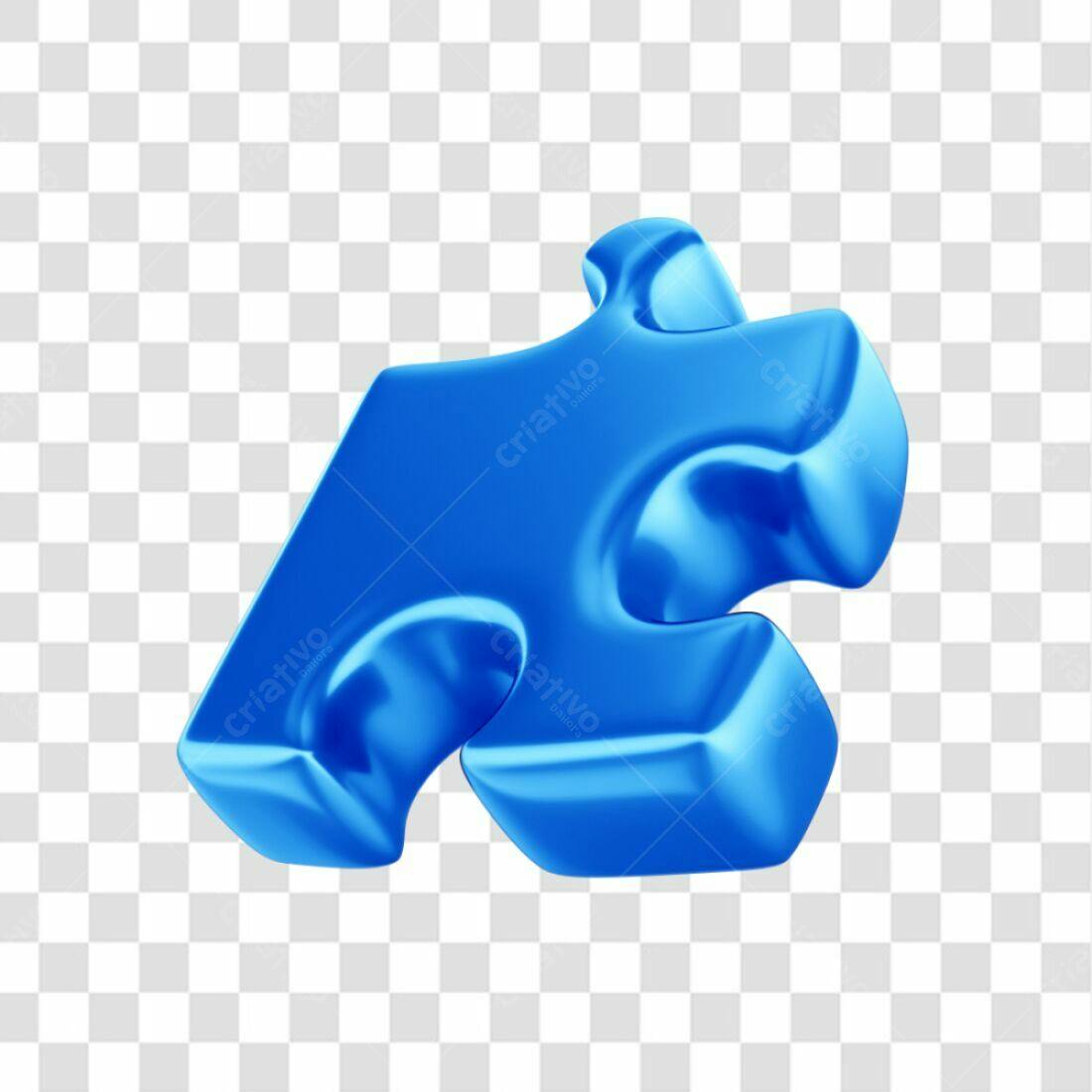 Icone Peça de Quebra-cabeça Azul PNG com fundo transparente