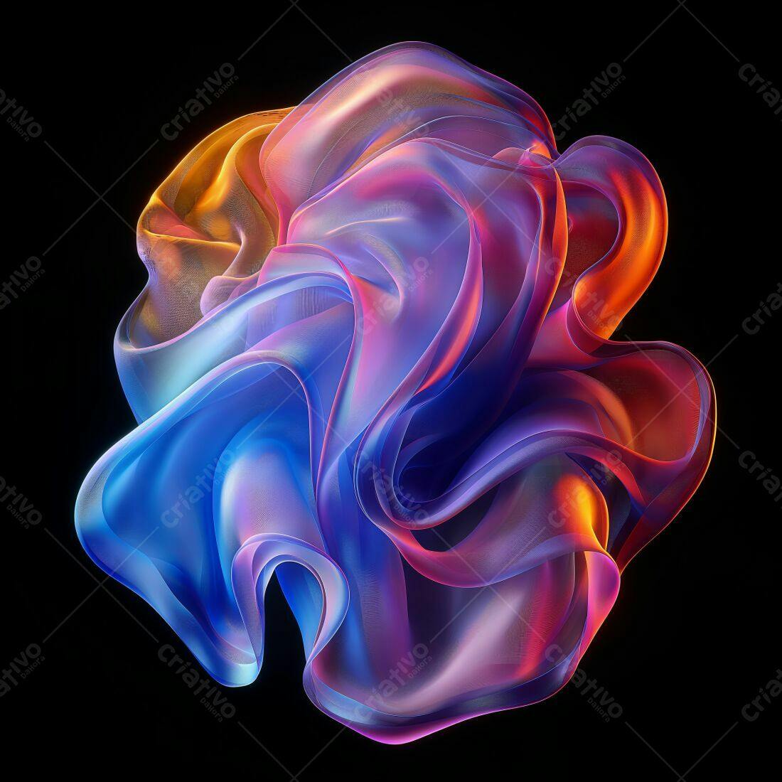 Abstrata fluida cores vibrantes