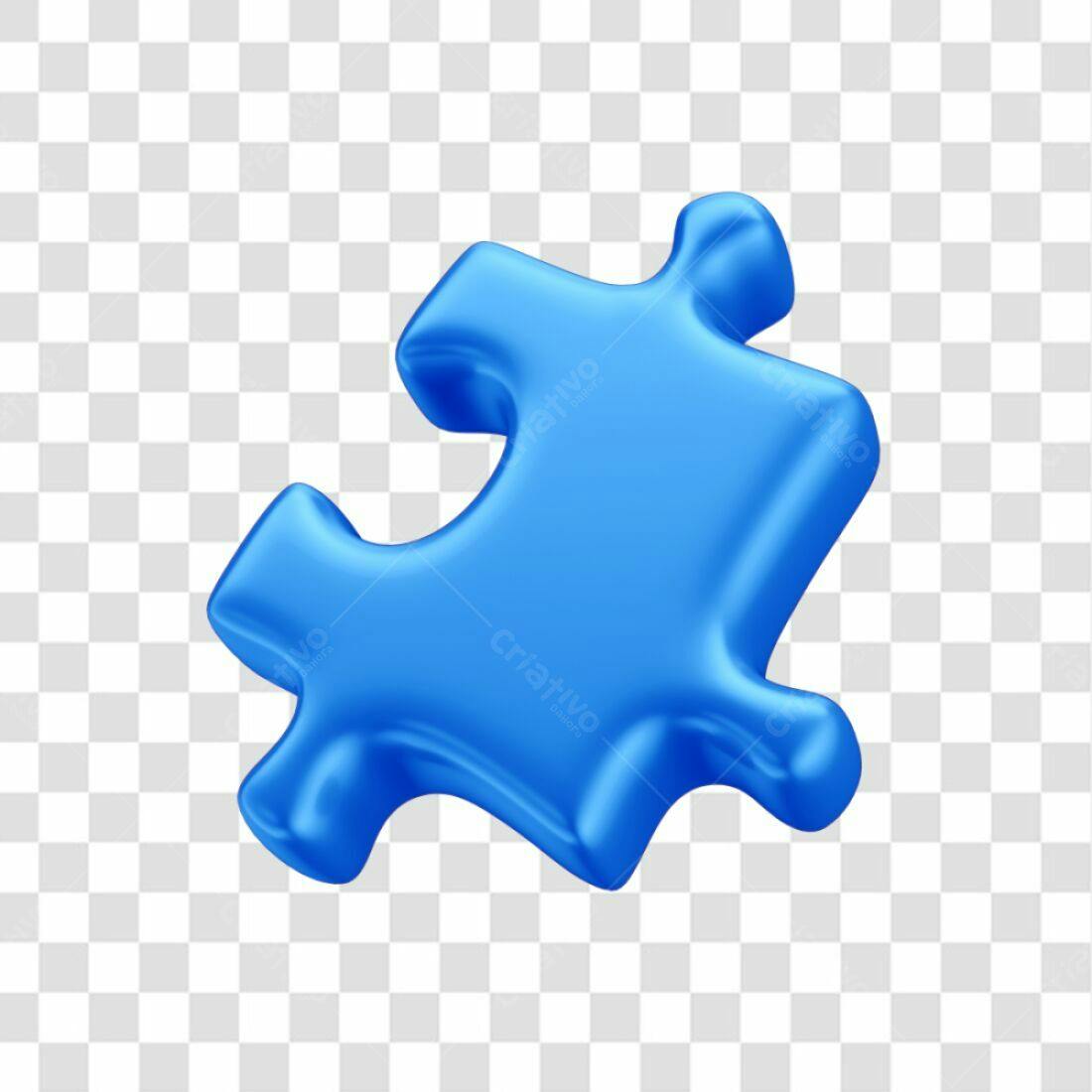 Icone Peça de Quebra-Cabeça Azul PNG com fundo transparente