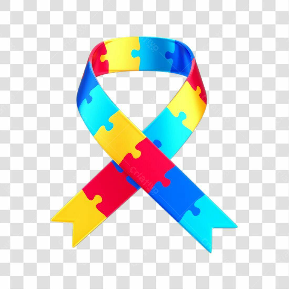 Icone Dia Mundial do Autismo PNG com fundo transparente