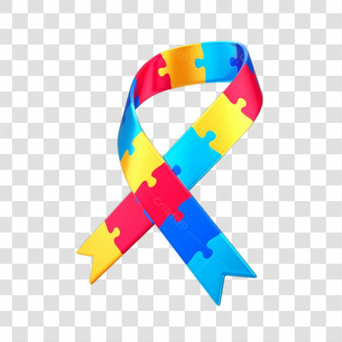Icone Dia Mundial do Autismo PNG com fundo transparente