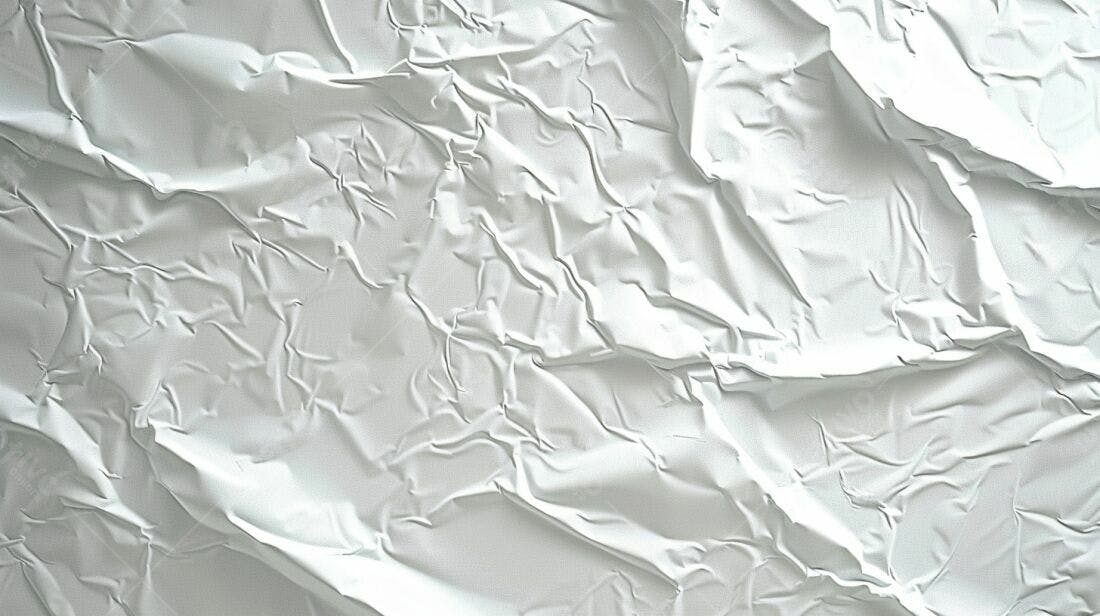 Textura Papel Amassado Branco para Fundo