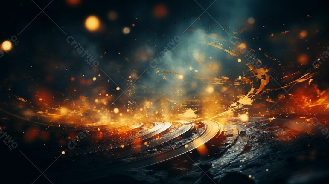 Textura Fogo e Metal para Fundo de Jogo