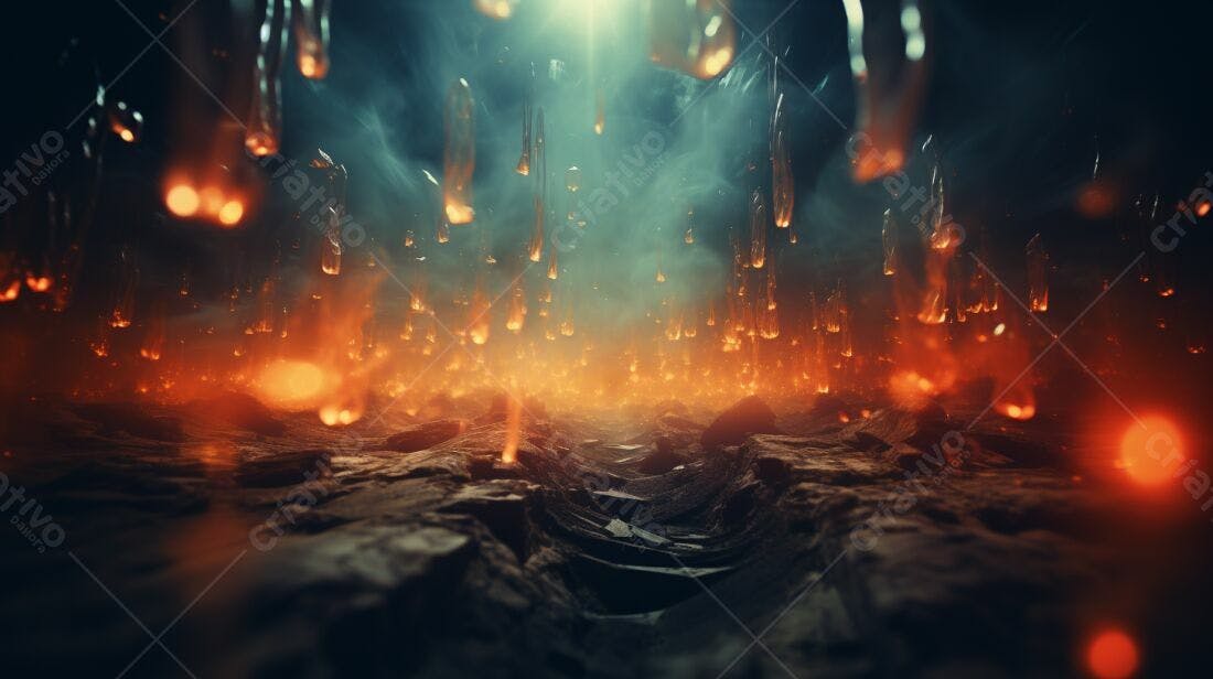 Textura Fogo Infernal para Fundo de Game