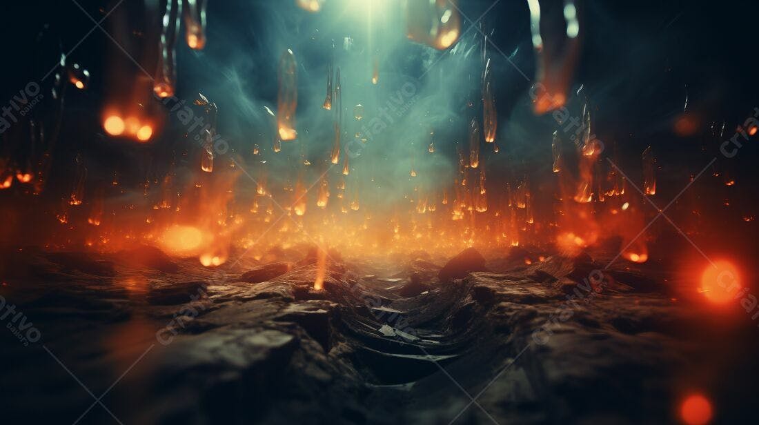 Textura Fogo Infernal para Fundo de Game