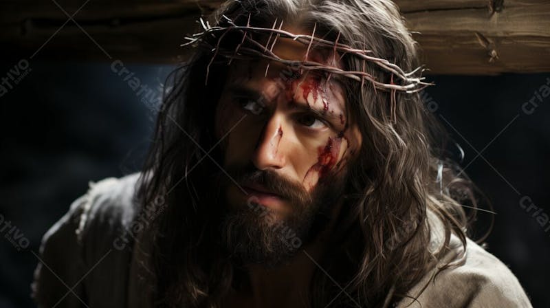 Designerdamissao portrait of jesus on the cross sharp facial fe d 86a 32bb 29cc 46b 7 841d 274aac 197e 9a