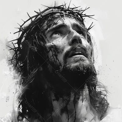 Jesus Christ Black White (1)