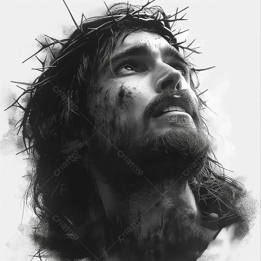 Jesus Cristo coroa de espinhos sofrimento