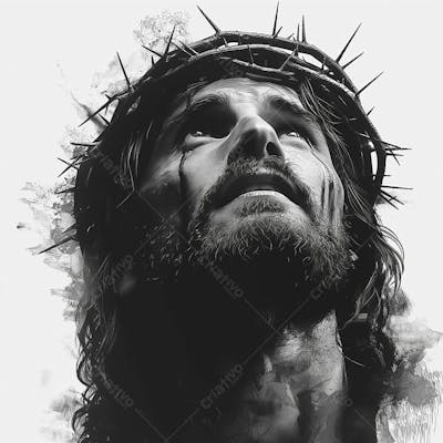 Jesus Christ Black White (10)