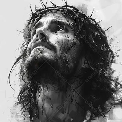 Jesus Christ Black White (13)