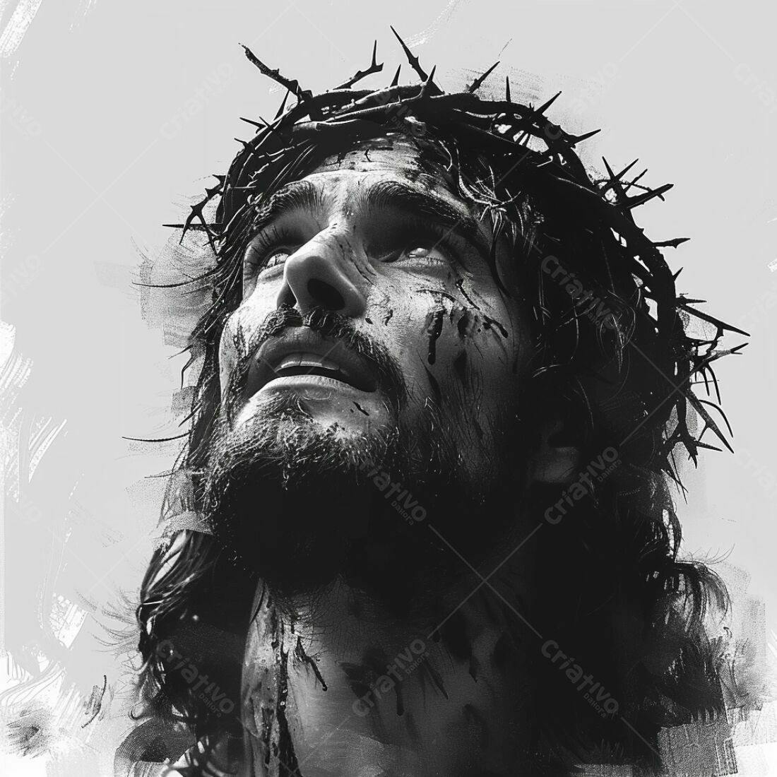 Jesus Cristo coroa de espinhos sofrimento