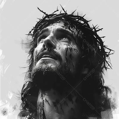 Jesus Christ Black White (20)