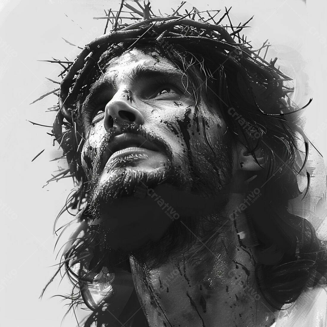 Jesus Cristo coroa de espinhos sofrimento