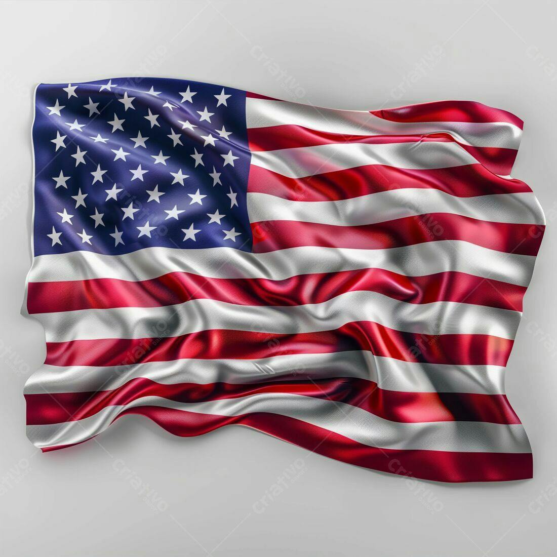 Bandeira Americana em tecido suave