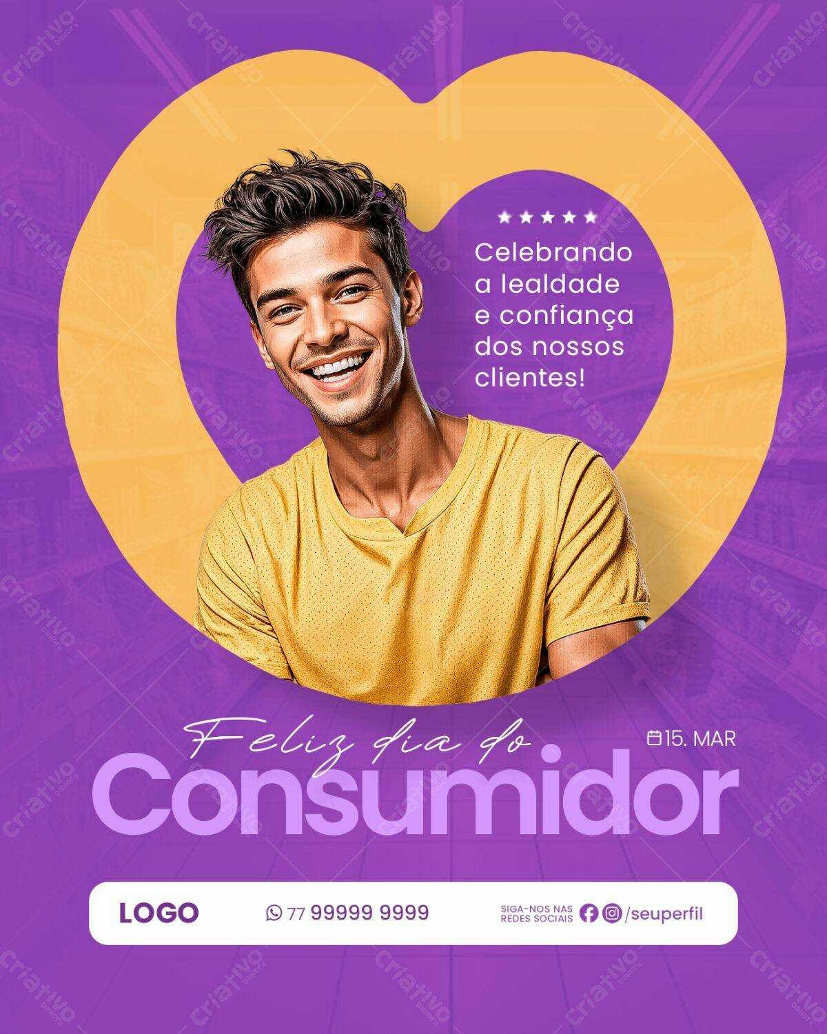 Flyer Dia do Consumidor PSD Editável