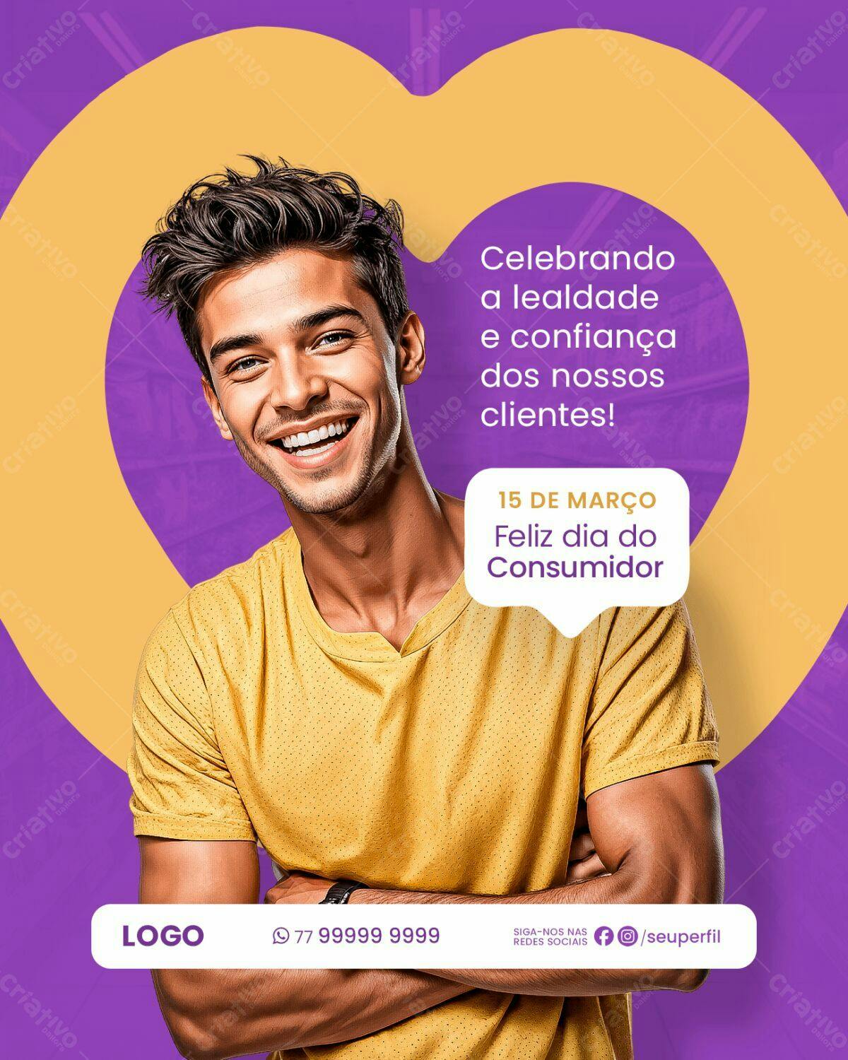 Flyer Dia do Consumidor PSD Editável