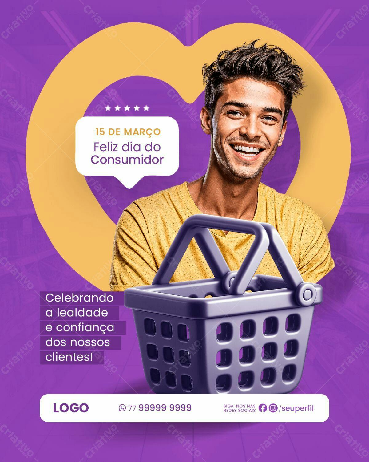 Flyer Dia do Consumidor PSD Editável